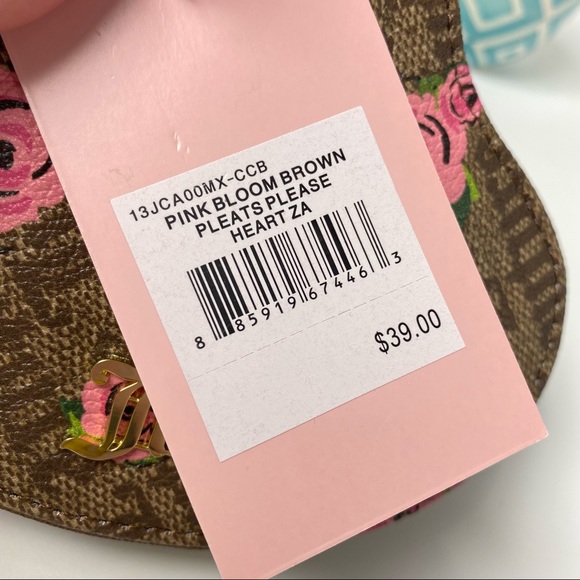 Juicy Couture Heart Shaped Wallet Wristlet Coin Pouch - Picture 6 of 8